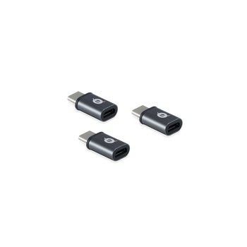 Conceptronic DONN05G - USB 2.0 Type-C - USB 2.0 Micro - Schwarz