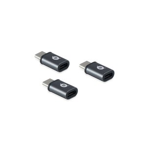 Conceptronic DONN05G - USB 2.0 Type-C - USB 2.0 Micro - Nero