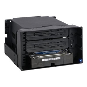 Icy Dock MB830SP-B - Enclosure HDD - 3.5" - SAS - SATA - 6 Gbit/s - Hot-swap - Nero