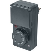 Brennenstuhl 1506120 - Daily timer - Black - Rotary - IP44 - 91 mm - 62 mm