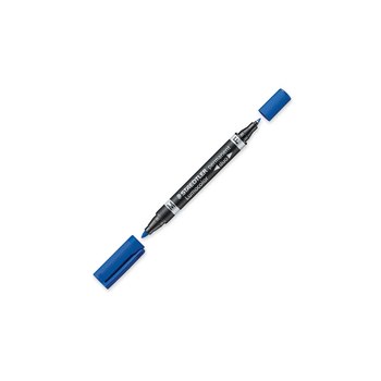 STAEDTLER Lumocolor Duo - Blue - Fine/Bullet tip - Black - Blue - 1.5 mm - Universal - Germany