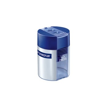 STAEDTLER - Spitzdose - 2 Löcher - Blau/Silber - Metall, Polystyrol