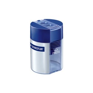 STAEDTLER - Spitzdose - 2 Löcher - Blau/Silber -...