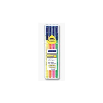 STAEDTLER 362 SB4 - 4 pezzo(i) - Verde - Arancione - Rosa - Giallo - Polipropilene (PP) - 1 mm - 4 mm