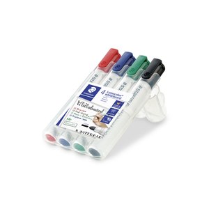 STAEDTLER Lumocolor  - 4 pc(s) - Black - Blue - Green -...