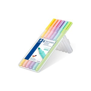 STAEDTLER 362 C - 6 pc(s) - Lime - Mint - Peach - Pink -...