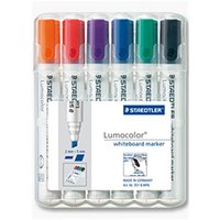 STAEDTLER 351 B WP6 - 6 pc(s) - Black - Blue - Green - Orange - Red - Violet - White - White - Polypropylene (PP) - 2 mm