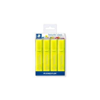 STAEDTLER 364-1P WP4 - 4 pezzo(i) - Giallo - Punta smussata - Giallo