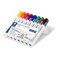 STAEDTLER Lumocolor 351 WP8 - Black - Blue - Brown - Green - Orange - Red - Violet - Yellow - Bullet tip - Multicolour - Polypropylene (PP) - Extra Bold - 2 mm