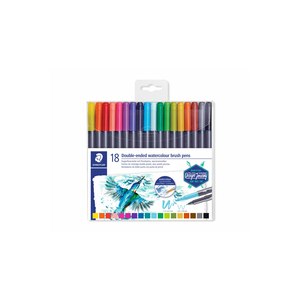 STAEDTLER 3001 - Pinselstift mit Doppelspitze -...