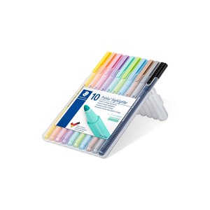 STAEDTLER 362 C - 10 pc(s) - Black - Brown - Light Blue -...