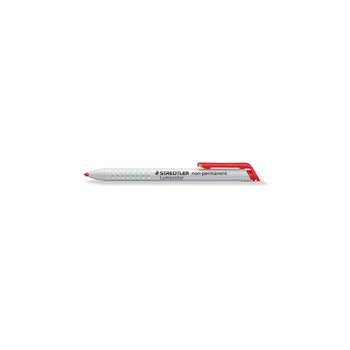 Staedtler Lumocolor 768. Schreibfarben: Rot, Typ der Spitze: Pinselspitze, Produktfarbe: Rot, Weiß. Menge pro Packung: 1 Stück(e)