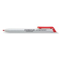 Staedtler Lumocolor 768. Schreibfarben: Rot, Typ der Spitze: Pinselspitze, Produktfarbe: Rot, Weiß. Menge pro Packung: 1 Stück(e)