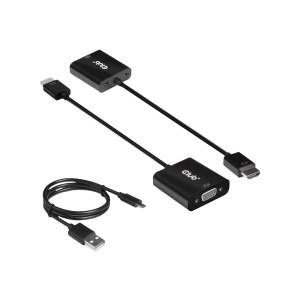 Club 3D CAC-1302 - Adapter - HDMI male to HD-15 (VGA),...