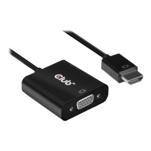 Club 3D CAC-1302 - Adapter - HDMI male to HD-15 (VGA), stereo mini jack, Micro-USB Type B