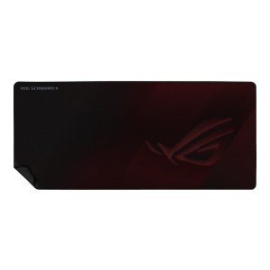 ASUS ROG Strix Scabbard II - Nero - Rosso - Immagine - Tessuto - Gomma - Barra appoggiaferro antiscivolo - Tappetino per mouse per gioco da computer