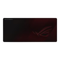 ASUS ROG Strix Scabbard II - Nero - Rosso - Immagine - Tessuto - Gomma - Barra appoggiaferro antiscivolo - Tappetino per mouse per gioco da computer