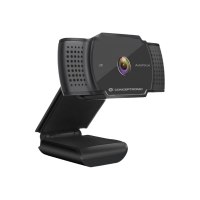 Conceptronic AMDIS02B - Webcam - Farbe - 5 MP - 2592 x 1944 - 2K - feste Brennweite - Audio - USB 2.0 - MJPEG, YUV2 - Gleichstrom 5 V