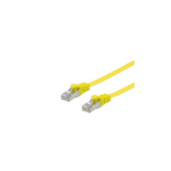 Equip Cat.6A U/FTP Flat Patchkabel - 5m - Gelb - 5 m - Cat6a - U/FTP (STP) - RJ-45 - RJ-45