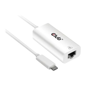 Club 3D Adapter USB 3.2 Typ C> RJ-45 Gigabit LAN St/Bu - Adattatore - Digitale/dati