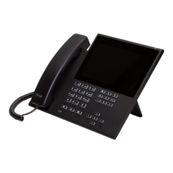 Auerswald COMfortel D-600 - VoIP-Telefon mit Rufnummernanzeige/Anklopffunktion - dreiweg Anruffunktion - SIP, RTCP, RTP, SRTP, SIPS - 6 Leitungen - Schwarz