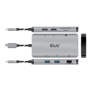 Club 3D Docking station - USB-C 3.2 Gen 1 / Thunderbolt 3