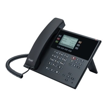 Auerswald COMfortel D-210 - VoIP-Telefon mit Rufnummernanzeige - dreiweg Anruffunktion - SIP, RTCP, RTP, SRTP, SIPS - Schwarz