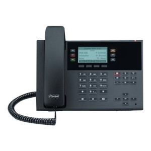 Auerswald COMfortel D-210 - VoIP-Telefon mit Rufnummernanzeige - dreiweg Anruffunktion - SIP, RTCP, RTP, SRTP, SIPS - Schwarz