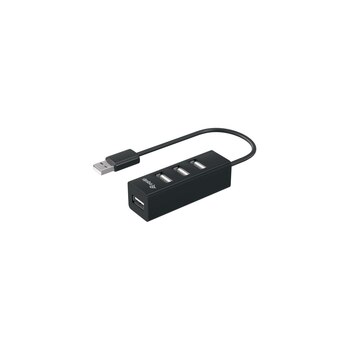 Equip 4 Port USB Hub - USB 2.0 - USB 2.0 - 480 Mbit/s - Schwarz - China - CE - RoHS