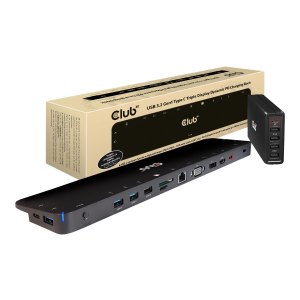 Club 3D Docking Station - USB-C 3.2 Gen 1 - VGA, HDMI, DP