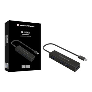 Conceptronic HUBBIES07B - Hub - 4 x SuperSpeed USB 3.0