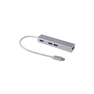 Equip USB-Hub USB-C St -> 3x USB 3.0 Bu+ Gigabit...