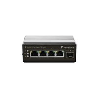 LevelOne Switch 5Port Gigabit PoE DIN-Rail -30°C to 65°C - Switch - 1 Gbps