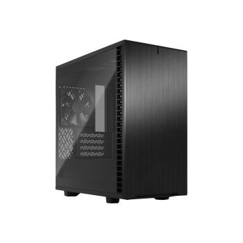 Fractal Design Define 7 Mini - Tower - micro ATX - Seitenteil mit Fenster (gehärtetes Glas) - keine Spannungsversorgung (ATX) - Schwarz - USB/Audio