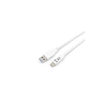 Equip USB Kabel 3.2 A -> C St/St 2.0m 3A weiß - Cable - Digital