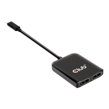 Club 3D USB TYPE C 3.2 GEN 1 MULTISTREAM TRANSPORT HUB TO DP DUAL MONITOR 4K60HZ - Digitale/dati