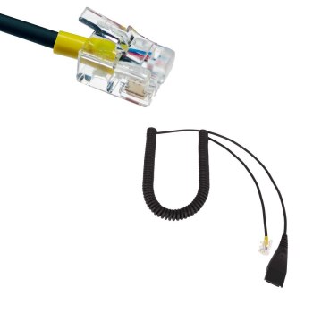 Gequdio RJ-Kabel kompat. mit Mitel Aastra Fanvil Poly Gigset