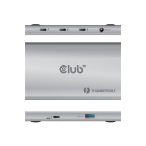 Club 3D Thunderbolt4 5-in-1 Hub> 3xThunderbolt/1xUSB Bu/Bu retail