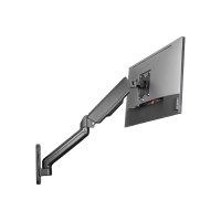 LogiLink Befestigungskit (Wandmontage) - Gasfeder - für Monitor / Curved-Monitor - Kunststoff, Aluminium, Stahl - Schwarz - Bildschirmgröße: 43.2-81.3 cm (17"-32")