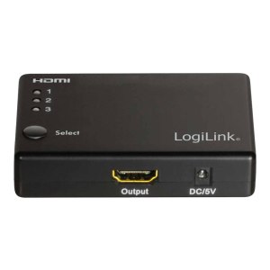 LogiLink - Video/Audio-Schalter - 3 x HDMI - Desktop