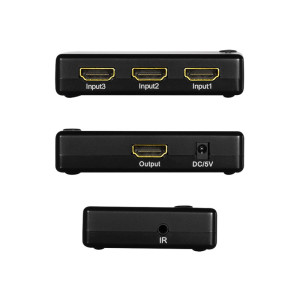 LogiLink HD0042 HDMI Switch 3x1-Port 1080p/60 Hz HDCP CEC RC