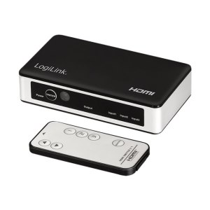 LogiLink Video/Audio-Schalter - 3 x HDMI