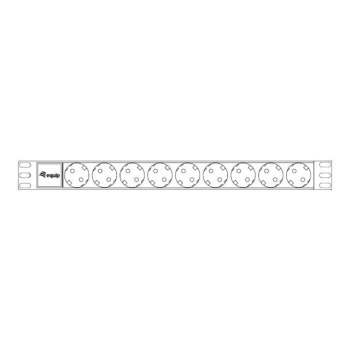 Equip Stromverteilungseinheit (Rack - einbaufähig) - Wechselstrom 250 V - 3.5 kW - Ausgangsanschlüsse: 9 - 1U - 48.3 cm (19")