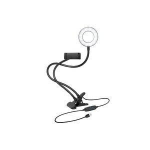 LogiLink Smartphone-Ringlicht-Klemmhalterung 85 mm...