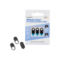 LogiLink Web camera cover - black (pack of 3)