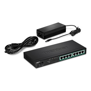 TRENDnet TPE-TG84 8-Port PoE Switch Gigabit PoE+ 65W - Interruttore - 1 Gbps