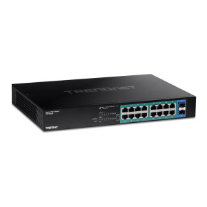 TRENDnet TPE TG182 - Switch - 16 x 10/100/1000 (PoE+)