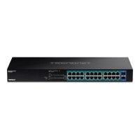 TRENDnet TPE TG262 - Switch - 24 x 10/100/1000 (PoE+) + 2 x SFP