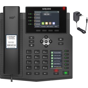 Gequdio GX5+ IP-Telefon Set mit Netzteil