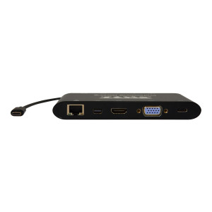 PORT Designs 901906 - USB 3.2 Gen 1 (3.1 Gen 1) Type-C - HDMI,RJ-45,USB 3.2 Gen 1 (3.1 Gen 1) Type-A,USB 3.2 Gen 1 (3.1 Gen 1) Type-C,VGA,mini DisplayPort - 3840 x 2160 Pixel - MMC,MicroSD (TransFlash),SD - 5000 Mbit/s - Nero